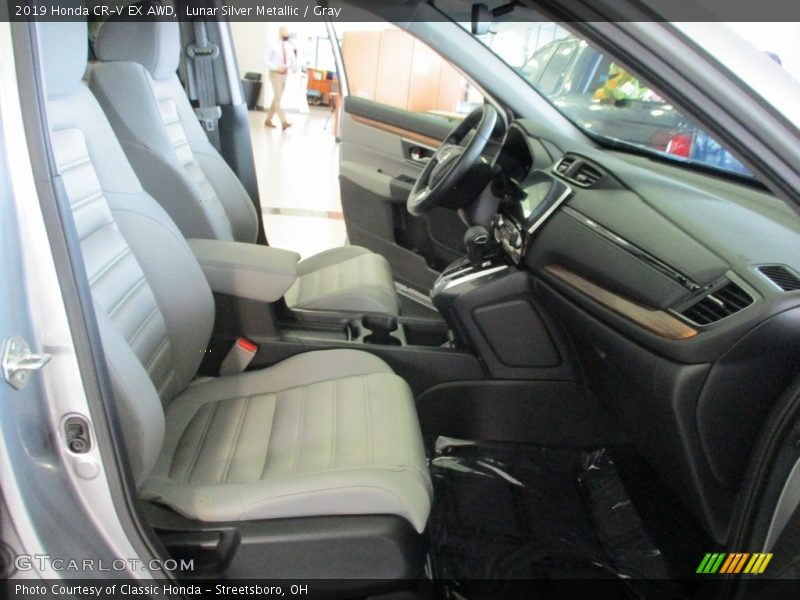 Lunar Silver Metallic / Gray 2019 Honda CR-V EX AWD