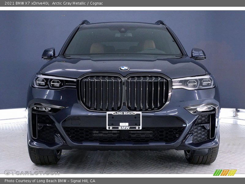 Arctic Gray Metallic / Cognac 2021 BMW X7 xDrive40i