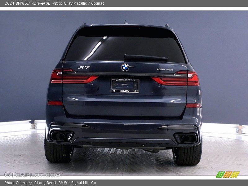 Arctic Gray Metallic / Cognac 2021 BMW X7 xDrive40i