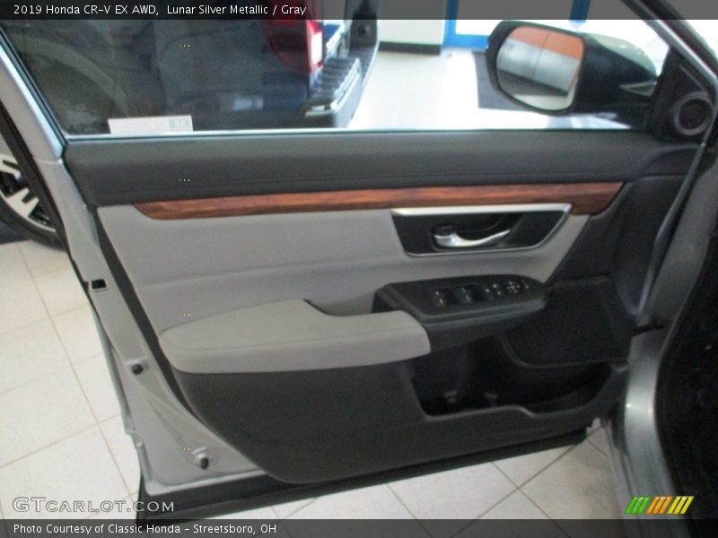 Lunar Silver Metallic / Gray 2019 Honda CR-V EX AWD