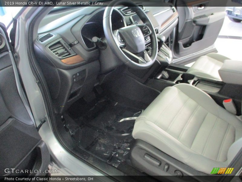 Lunar Silver Metallic / Gray 2019 Honda CR-V EX AWD