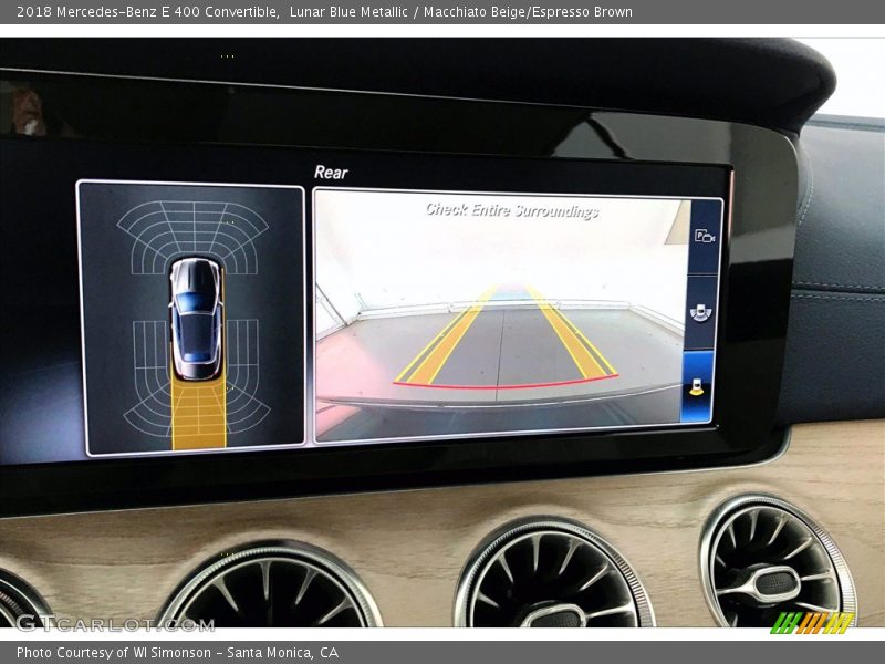 Lunar Blue Metallic / Macchiato Beige/Espresso Brown 2018 Mercedes-Benz E 400 Convertible