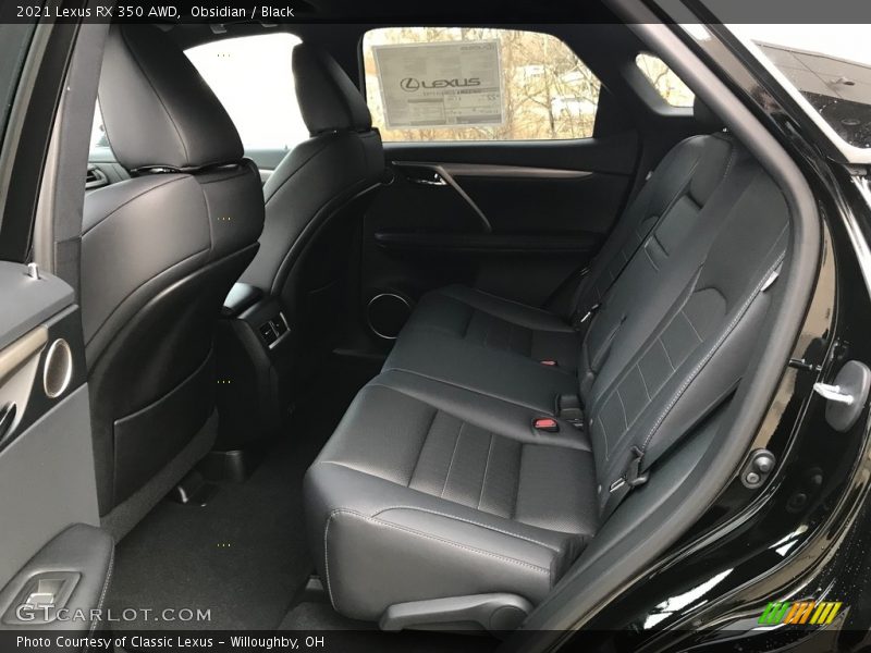 Rear Seat of 2021 RX 350 AWD