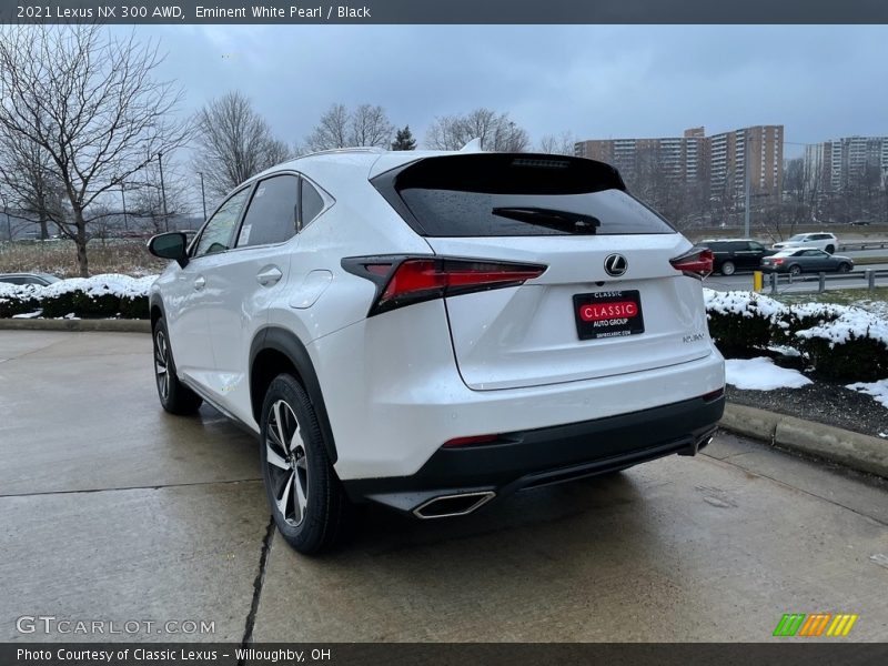 Eminent White Pearl / Black 2021 Lexus NX 300 AWD