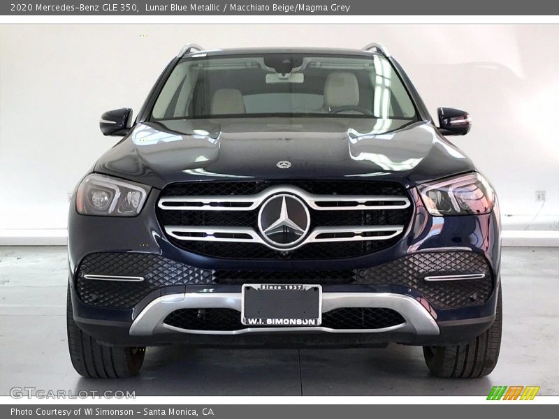 Lunar Blue Metallic / Macchiato Beige/Magma Grey 2020 Mercedes-Benz GLE 350