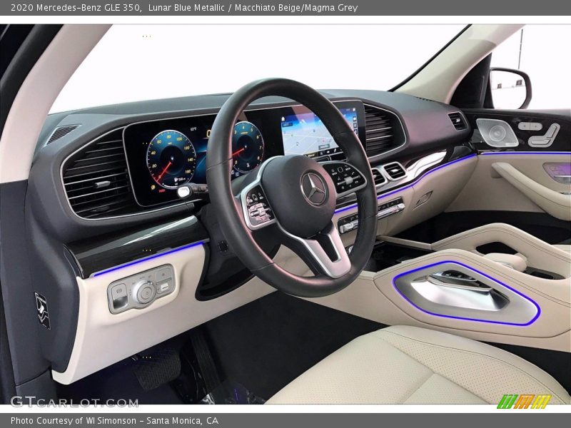 Lunar Blue Metallic / Macchiato Beige/Magma Grey 2020 Mercedes-Benz GLE 350