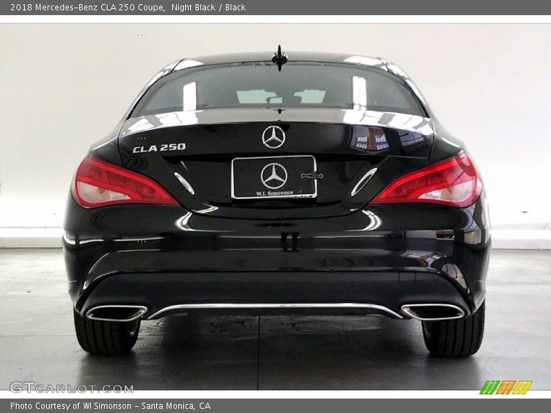 Night Black / Black 2018 Mercedes-Benz CLA 250 Coupe