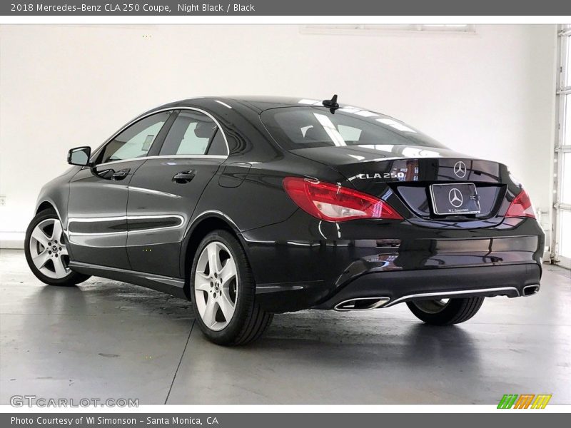 Night Black / Black 2018 Mercedes-Benz CLA 250 Coupe