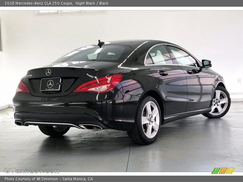 Night Black / Black 2018 Mercedes-Benz CLA 250 Coupe