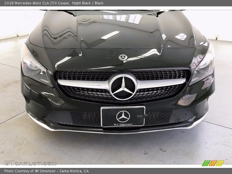 Night Black / Black 2018 Mercedes-Benz CLA 250 Coupe