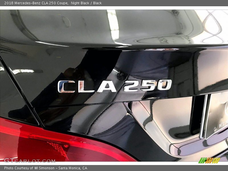 Night Black / Black 2018 Mercedes-Benz CLA 250 Coupe