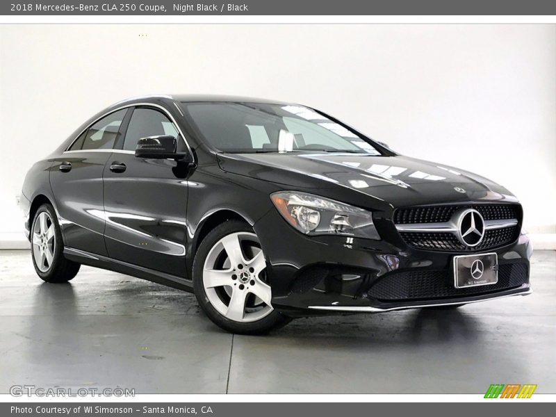 Night Black / Black 2018 Mercedes-Benz CLA 250 Coupe
