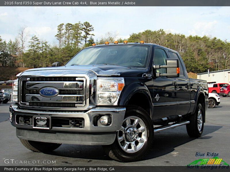 Blue Jeans Metallic / Adobe 2016 Ford F350 Super Duty Lariat Crew Cab 4x4