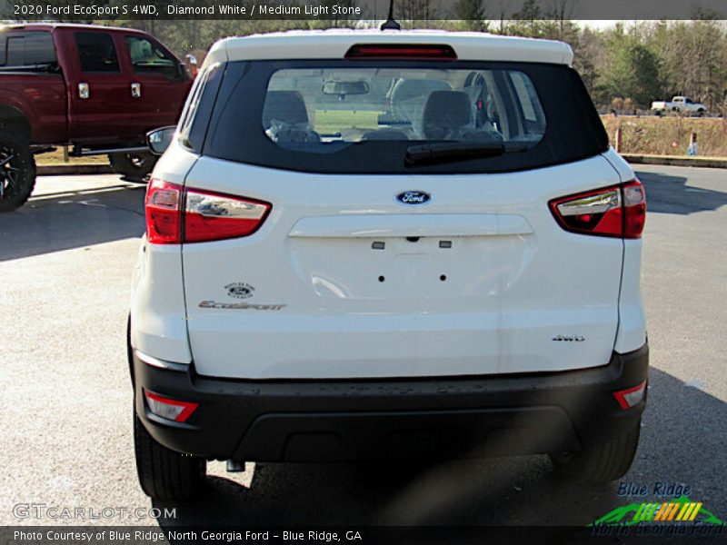 Diamond White / Medium Light Stone 2020 Ford EcoSport S 4WD