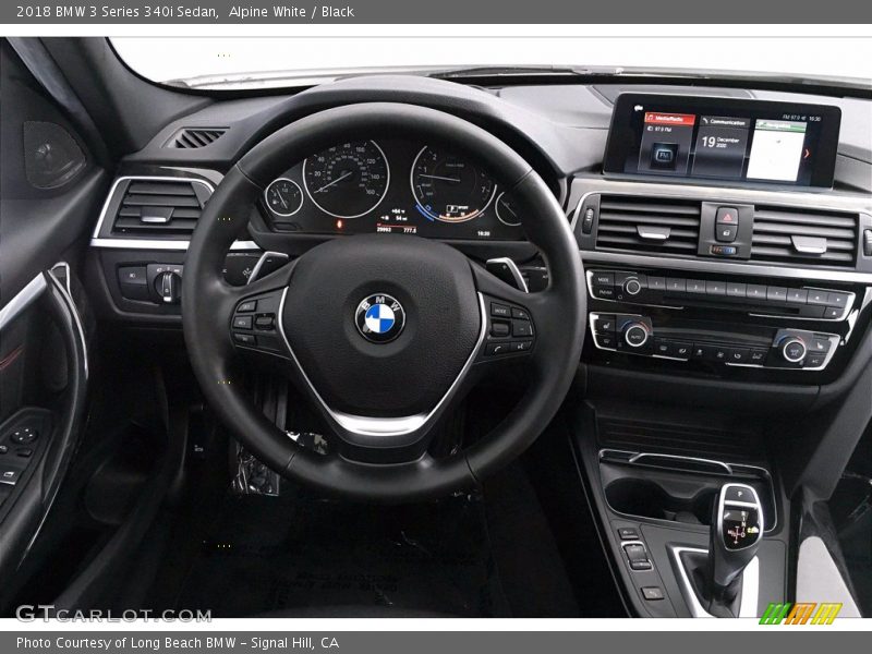 Alpine White / Black 2018 BMW 3 Series 340i Sedan