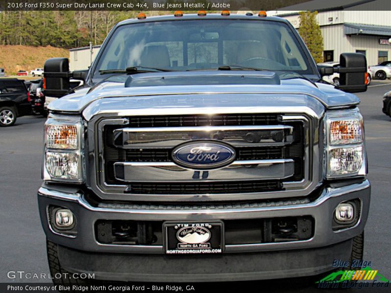 Blue Jeans Metallic / Adobe 2016 Ford F350 Super Duty Lariat Crew Cab 4x4
