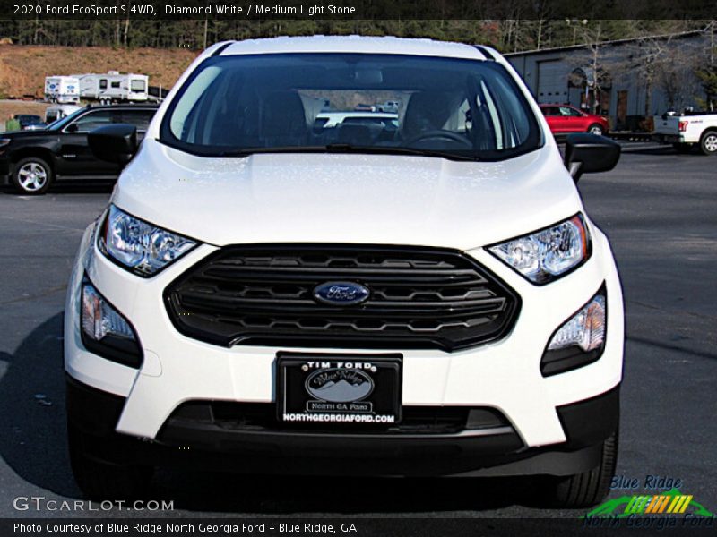 Diamond White / Medium Light Stone 2020 Ford EcoSport S 4WD