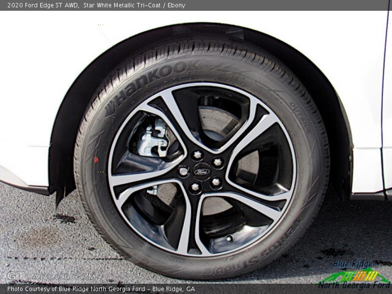 Star White Metallic Tri-Coat / Ebony 2020 Ford Edge ST AWD