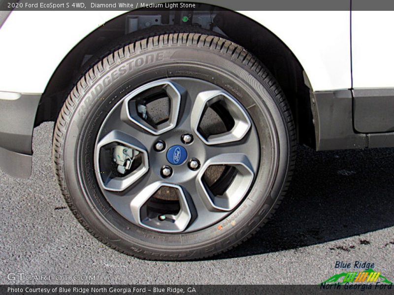 Diamond White / Medium Light Stone 2020 Ford EcoSport S 4WD