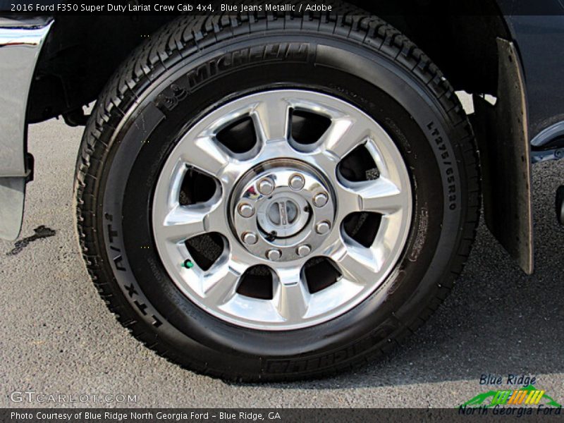 Blue Jeans Metallic / Adobe 2016 Ford F350 Super Duty Lariat Crew Cab 4x4