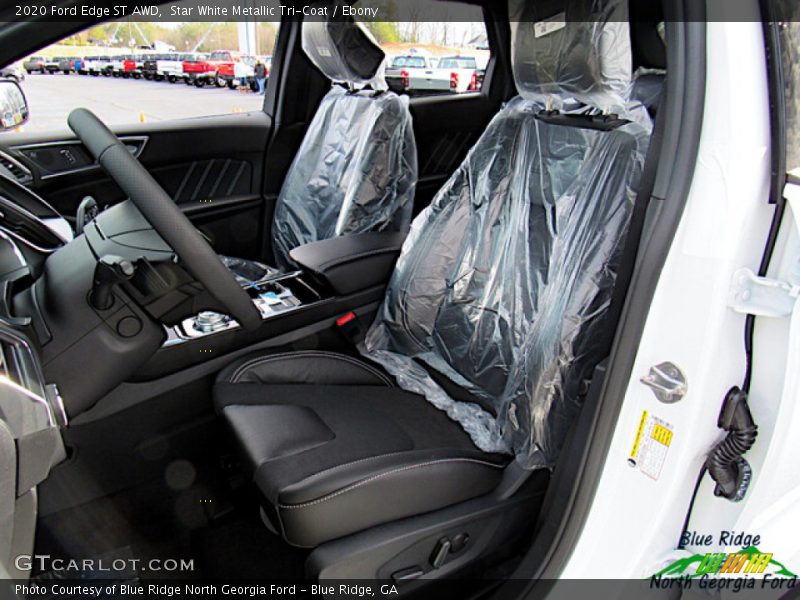 Star White Metallic Tri-Coat / Ebony 2020 Ford Edge ST AWD