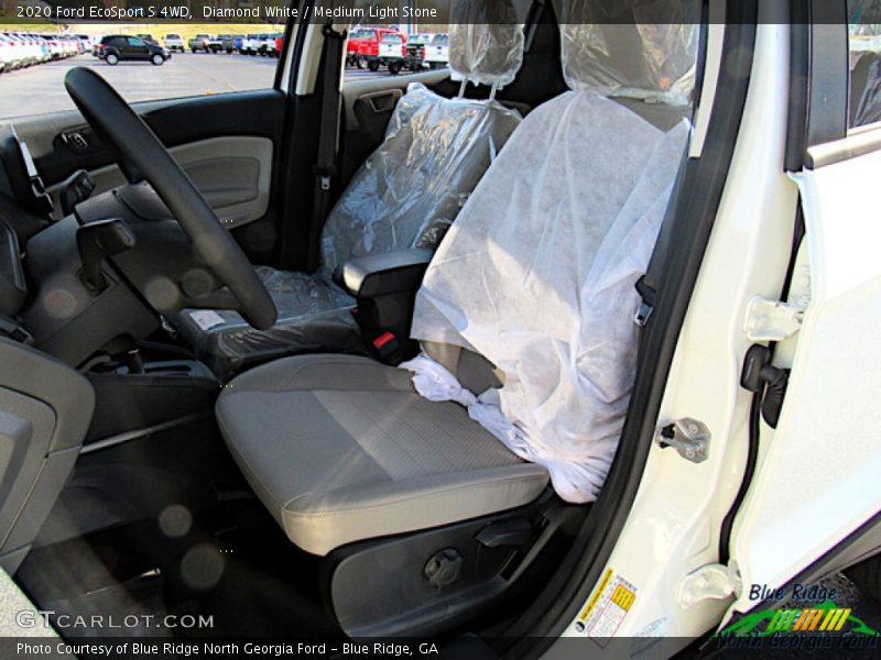 Diamond White / Medium Light Stone 2020 Ford EcoSport S 4WD