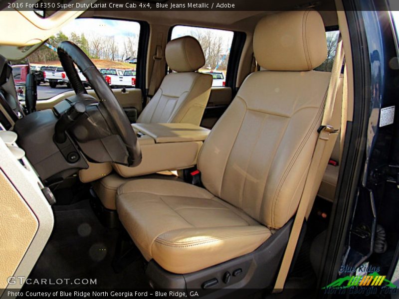 Blue Jeans Metallic / Adobe 2016 Ford F350 Super Duty Lariat Crew Cab 4x4