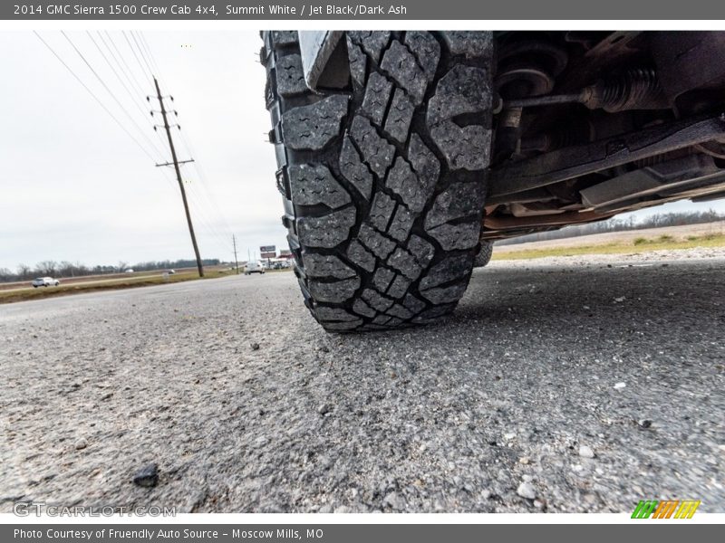 Summit White / Jet Black/Dark Ash 2014 GMC Sierra 1500 Crew Cab 4x4