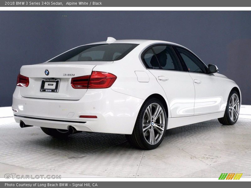 Alpine White / Black 2018 BMW 3 Series 340i Sedan