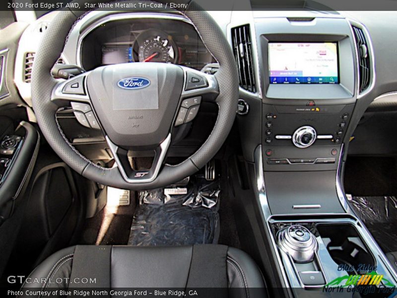 Star White Metallic Tri-Coat / Ebony 2020 Ford Edge ST AWD