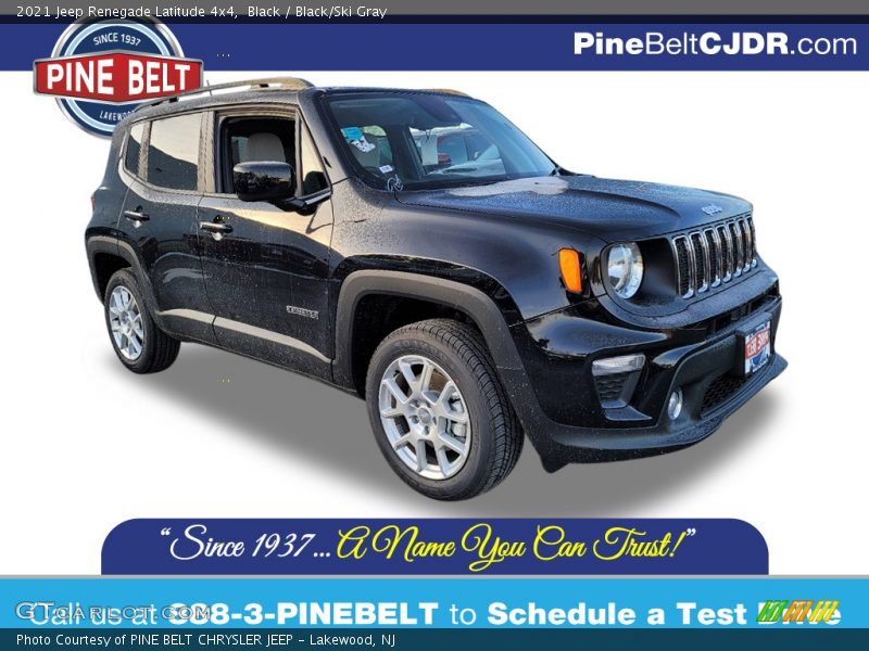 Black / Black/Ski Gray 2021 Jeep Renegade Latitude 4x4