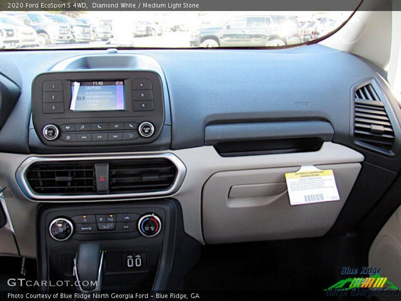 Diamond White / Medium Light Stone 2020 Ford EcoSport S 4WD