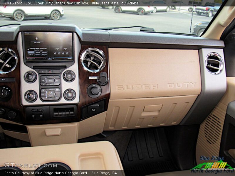 Blue Jeans Metallic / Adobe 2016 Ford F350 Super Duty Lariat Crew Cab 4x4