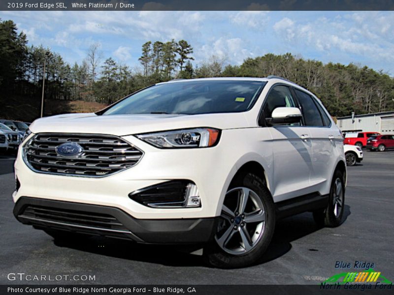 White Platinum / Dune 2019 Ford Edge SEL