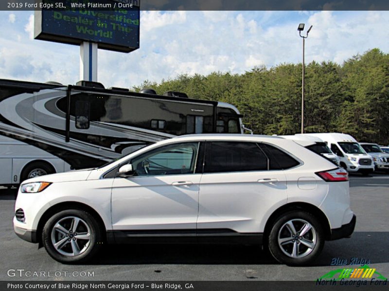 White Platinum / Dune 2019 Ford Edge SEL