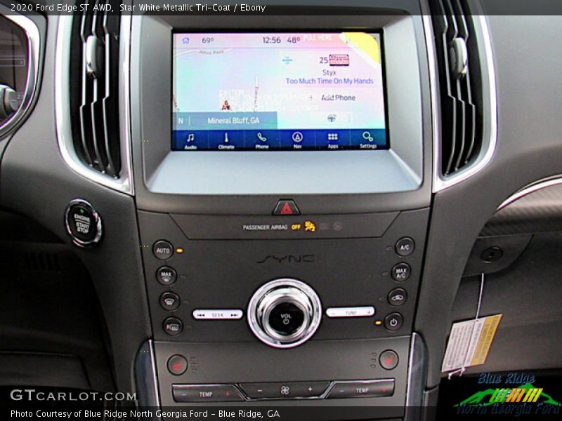 Star White Metallic Tri-Coat / Ebony 2020 Ford Edge ST AWD