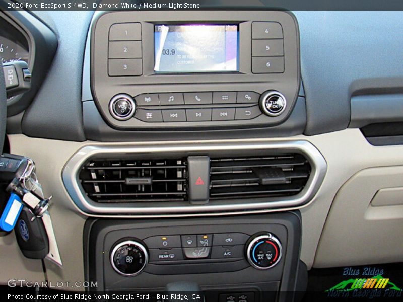 Diamond White / Medium Light Stone 2020 Ford EcoSport S 4WD