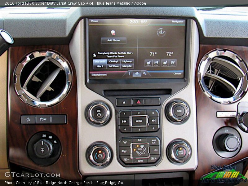 Blue Jeans Metallic / Adobe 2016 Ford F350 Super Duty Lariat Crew Cab 4x4