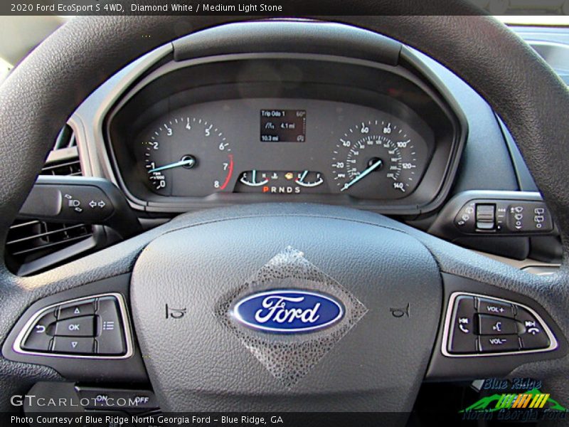 Diamond White / Medium Light Stone 2020 Ford EcoSport S 4WD