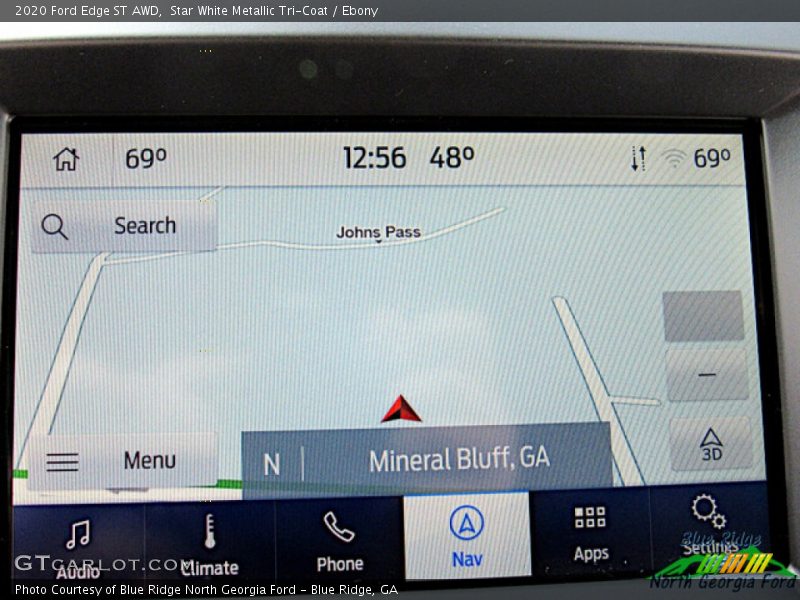 Star White Metallic Tri-Coat / Ebony 2020 Ford Edge ST AWD