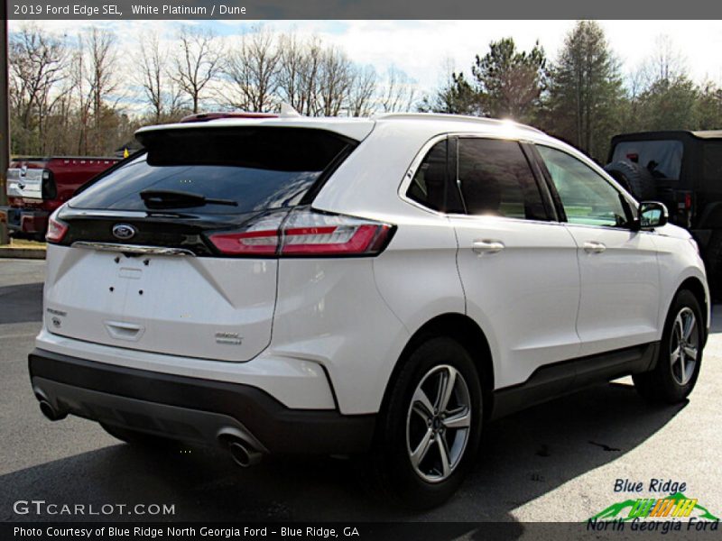 White Platinum / Dune 2019 Ford Edge SEL