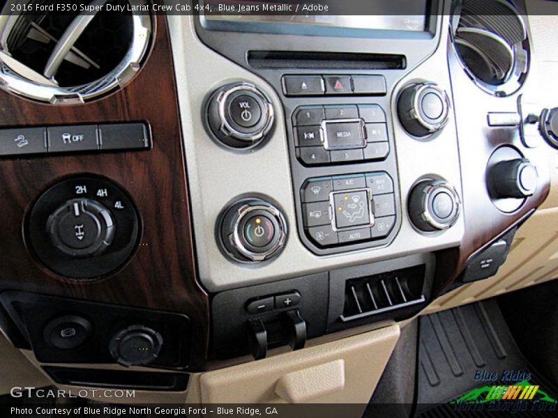 Blue Jeans Metallic / Adobe 2016 Ford F350 Super Duty Lariat Crew Cab 4x4