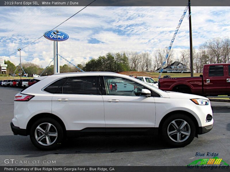 White Platinum / Dune 2019 Ford Edge SEL
