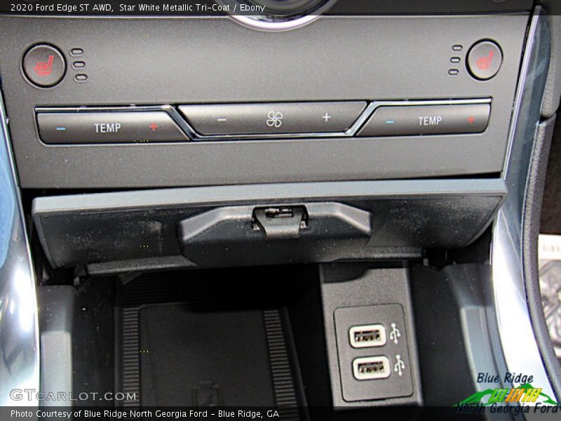 Star White Metallic Tri-Coat / Ebony 2020 Ford Edge ST AWD
