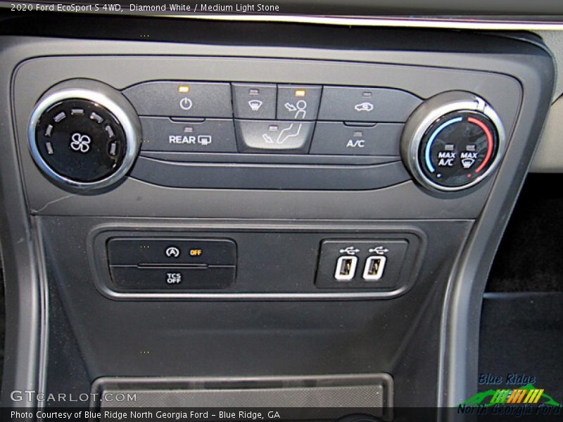 Diamond White / Medium Light Stone 2020 Ford EcoSport S 4WD