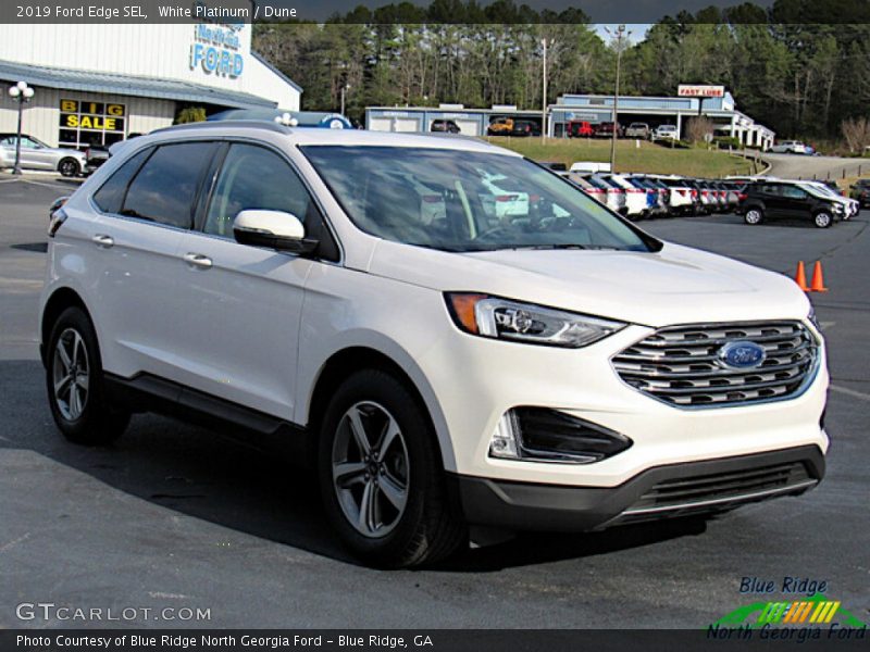 White Platinum / Dune 2019 Ford Edge SEL