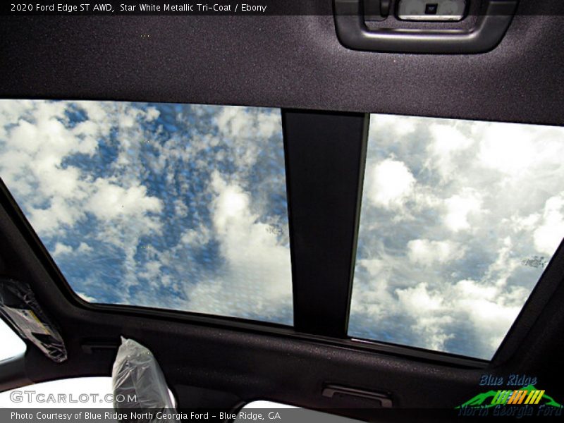 Star White Metallic Tri-Coat / Ebony 2020 Ford Edge ST AWD