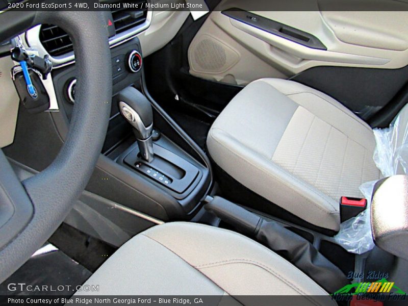 Diamond White / Medium Light Stone 2020 Ford EcoSport S 4WD