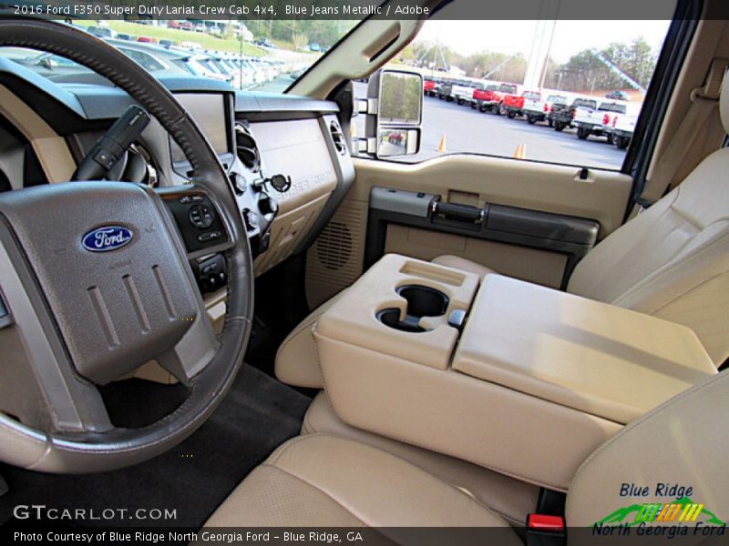 Blue Jeans Metallic / Adobe 2016 Ford F350 Super Duty Lariat Crew Cab 4x4