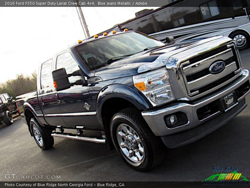 Blue Jeans Metallic / Adobe 2016 Ford F350 Super Duty Lariat Crew Cab 4x4